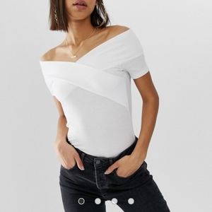 Off- shoulder t-shirt